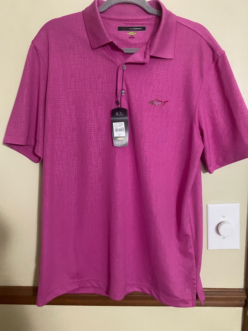 Greg Norman Collection Men’s Polo in Magenta Play Dry